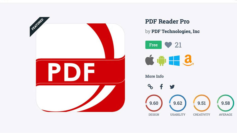 Phần mềm PDF Reader Pro Free